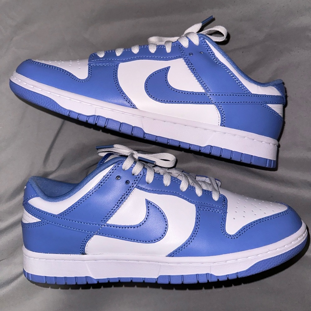Polar blue dunks.